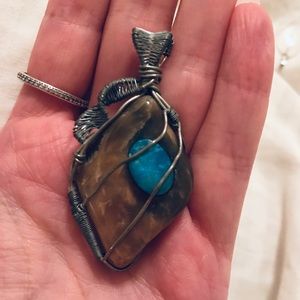 Stone Opal Pendant Large